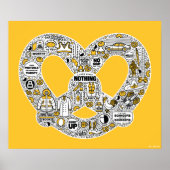Poster Seinfeld Pretzel Doodart (Devant)