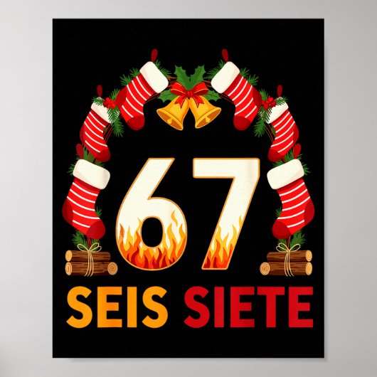Poster Seis Siete 67 Six Seven Noël 67 Meme  (Devant)