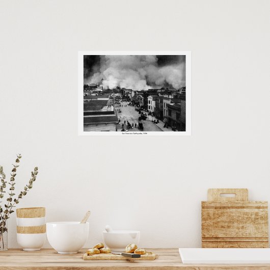 Poster Séisme de San Francisco (Cuisine)
