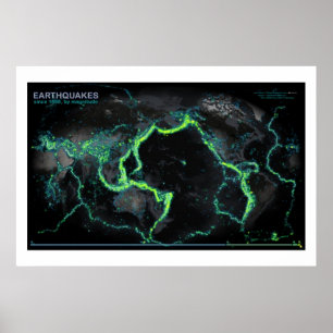 Poster Séismes Depuis 1898