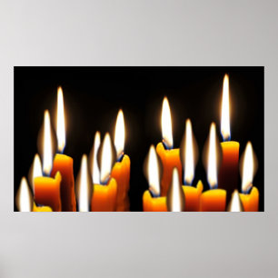 Poster Seize bougies