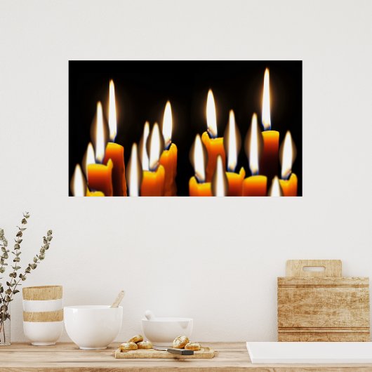 Poster Seize bougies (Cuisine)