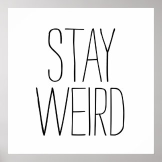 Poster Séjour drôle étrange inspirant tendance hipster hu