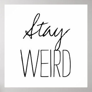 Poster Séjour drôle étrange inspirant tendance hipster hu