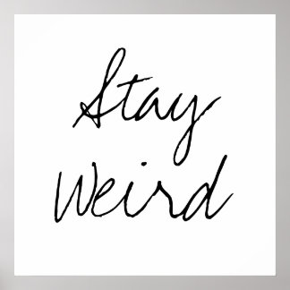 Poster Séjour drôle étrange inspirant tendance hipster hu