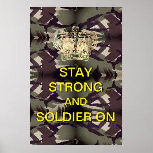 Poster Séjour fort et soldat dessus