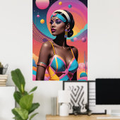 Poster Séjourner dans les Horizons lointains et les cieux (Bureau à domicile)