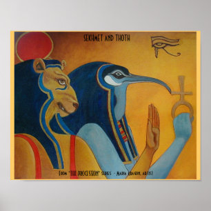 Poster Sekhmet et Thoth