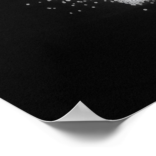 Poster Sel et écriture claire (Coin)