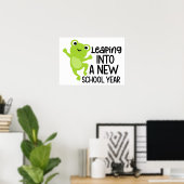 Poster S'élancer dans l'apprentissage – Conception amusan (Bureau à domicile)