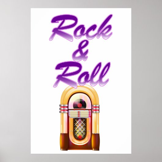 Poster Sélecteur musical Rock and Roll (Devant)