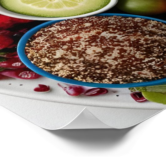 Poster Sélection d'aliments sains du coeur (Coin)