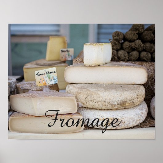 Poster Sélection de Fromage Rustique Français (Devant)