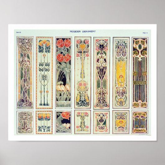 Poster Sélection de panneaux, plaque IX de 'Moderne (Devant)