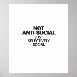 Poster Selectively Social Statement Typography Design