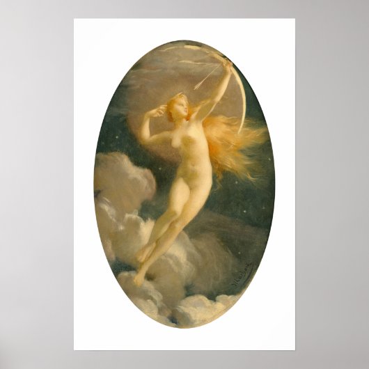 Poster Selene, déesse de la Lune | Jules Machard (Devant)