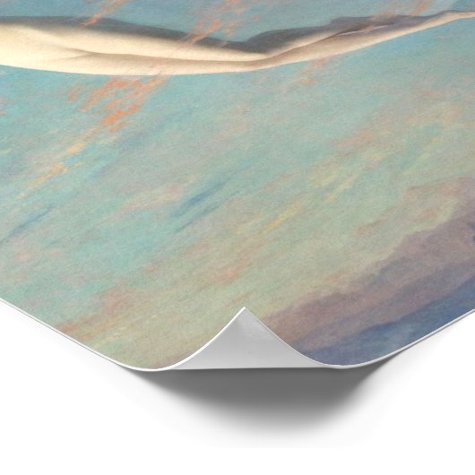 Poster Selene Par Albert Aublet 1880 Femme Et Lune (Coin)