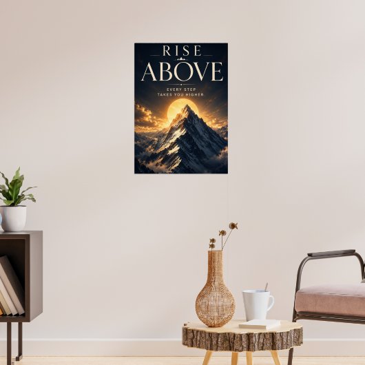 Poster S'élever au-dessus de l'inspiration motivationnell (Salon 3)