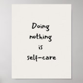 Poster Self-care quote (Devant)