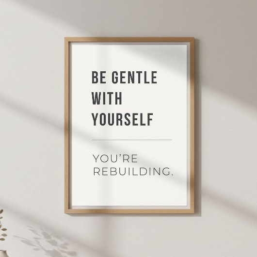 Poster Self Compassion Decor. Mental Wellness