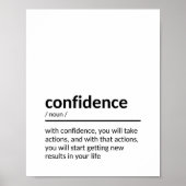 Poster Self-Confidence Quote (Devant)