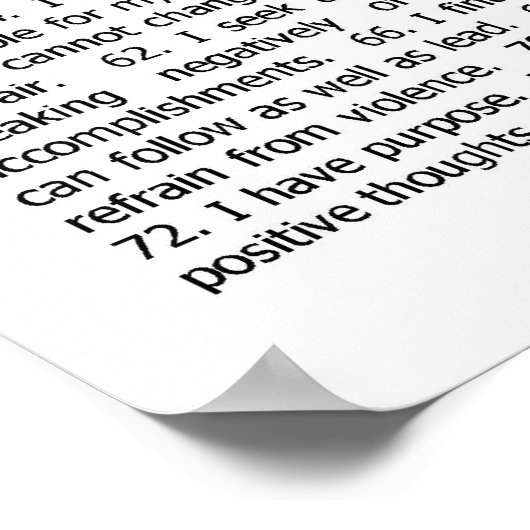 Poster : "Self Esteem_Positly Me" (Coin)