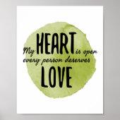Poster self love positive vibes for life acceptance (Devant)