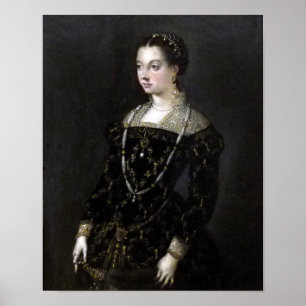 Poster Self Portrait -  Anguissol Sofonisba - Circa 1559