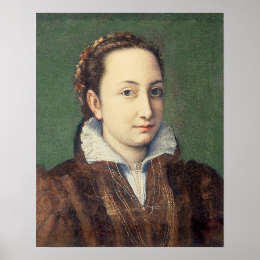 Poster Self portrait, attired as maid-of-honour (Devant)