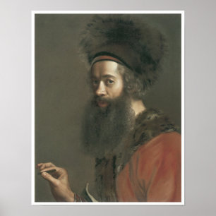 Poster Self-Portrait, Jean-Etienne Liotard, 1744-45