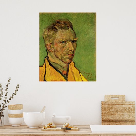 Poster Self Portrait, Vincent van Gogh. (Cuisine)