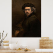 Poster Self-Portrait with Beret by Rembrandt (Cuisine)