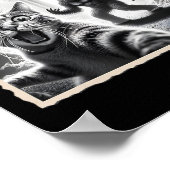 Poster Selfie De Chat Avec Bigfoot Et Ufo Funny Sasquatch (Coin)