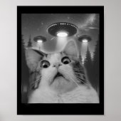 Poster Selfie De Chat Avec Ufos (Devant)