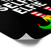 Poster Selfie Elfe Elf Correspondant Famille Noël (Coin)