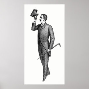 Poster Selfie, Gentleman victorien