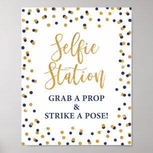 Poster Selfie Station attraper une prothèse et frapper un