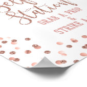 Poster Selfie Station Graduation Party Signé Rose Gold (Coin)