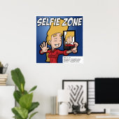 Poster Selfie Zone (personnalisable) (Bureau à domicile)