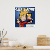 Poster Selfie Zone (personnalisable) (Cuisine)
