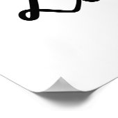 Poster Selfie Zone Script manuscrit Panneau Mariage moder (Coin)