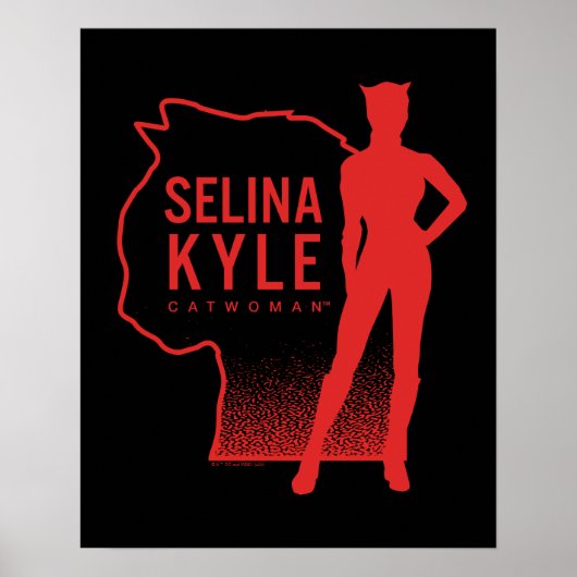 Poster Selina Kyle Catwoman - logo (Devant)