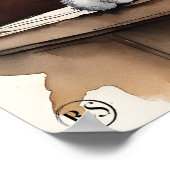 Poster Selkirk rex Chat - Art Chat (Coin)