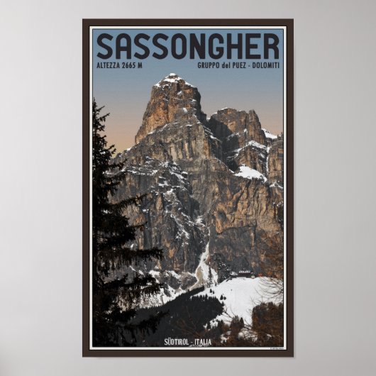 Poster Sella Ronda - Sassongher (Devant)