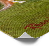 Poster Selle Américaine Sur Le Portrait Du Rail Horse (Coin)