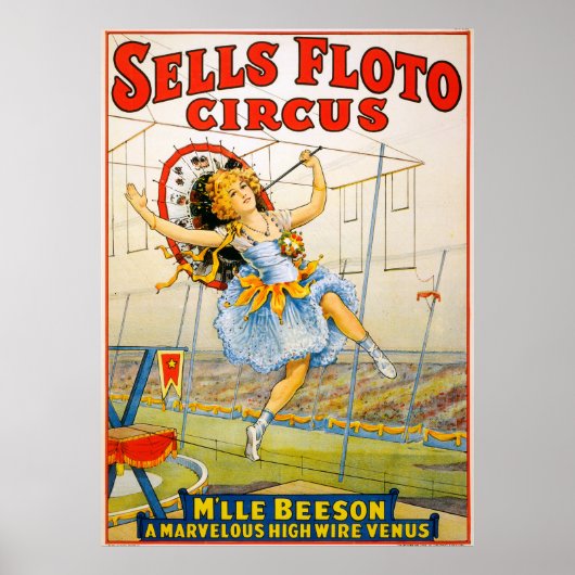 Poster Sells Floto Circus (Devant)