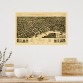 Poster Selma, AL Carte panoramique - 1887 (Cuisine)