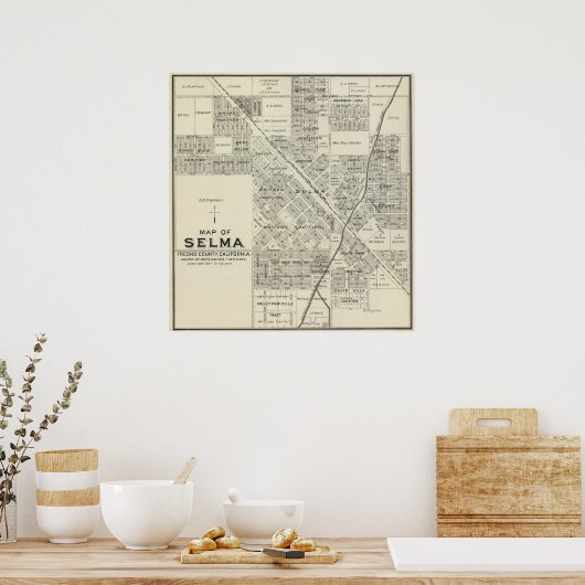 Poster Selma, Californie (Cuisine)