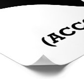 Poster Selon l'affiche de Brain Funny (Coin)