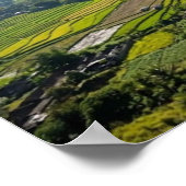 Poster Selong Hill Sembalun Lombok Rice Field Art (Coin)